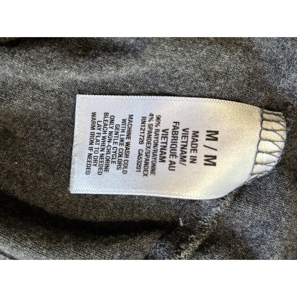Aeropostale Logo Gray Crew Neck Jersey Knit Top Size M Long Sleeve Soft - Picture 7 of 7